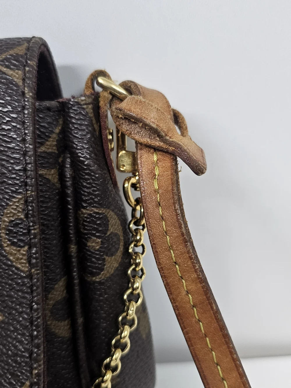 Louis Vuitton Favorite MM Monogram Canvas Crossbody Bag in Brown